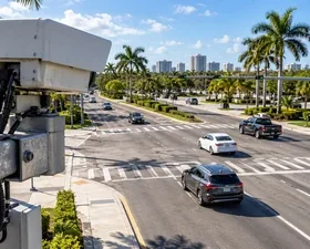 A traffic camera overlooks a Florida intersection.