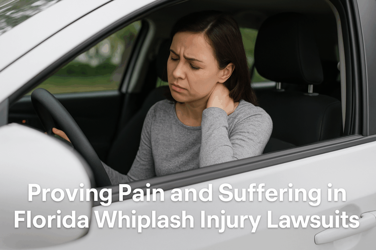 Proving Pain and Suffering in Florida Whiplash Injury Lawsuits