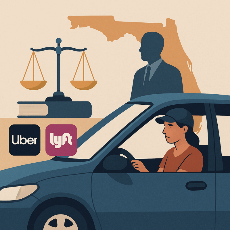 Can I File a Lawsuit Against an Uber or Lyft Driver Personally in Florida?