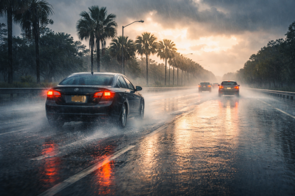 Rainy Spring Roads in Florida: How Wet Weather Impacts Fault After a Crash