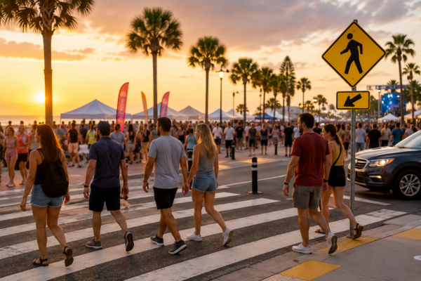 Why Pedestrian Accidents Increase During Florida Summer Events and Festivals
